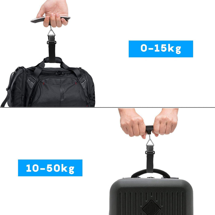 BONTOUR Cântar pentru bagaje, cântar digital portabil, ecran LCD, maxim 50 kg.