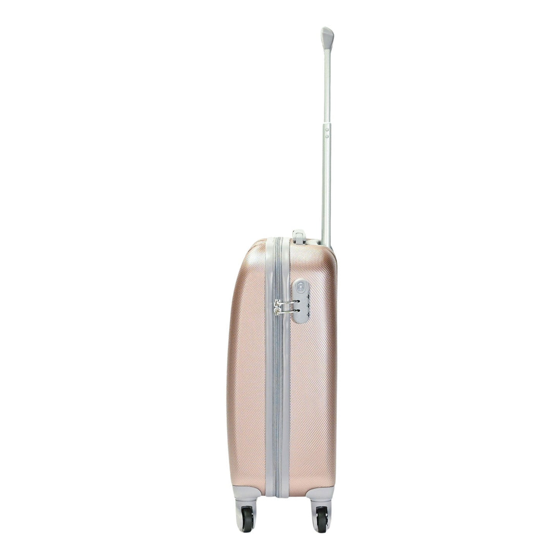 BONTOUR „Clasic” Valiza de cabină cu 4 roți 55x39x20cm, rose gold