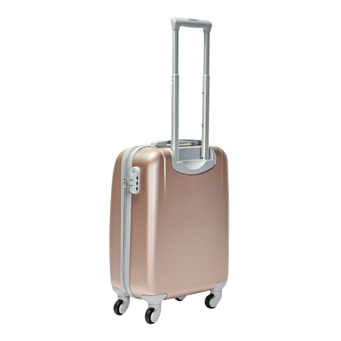 BONTOUR „Clasic” Valiza de cabină cu 4 roți 55x39x20cm, rose gold