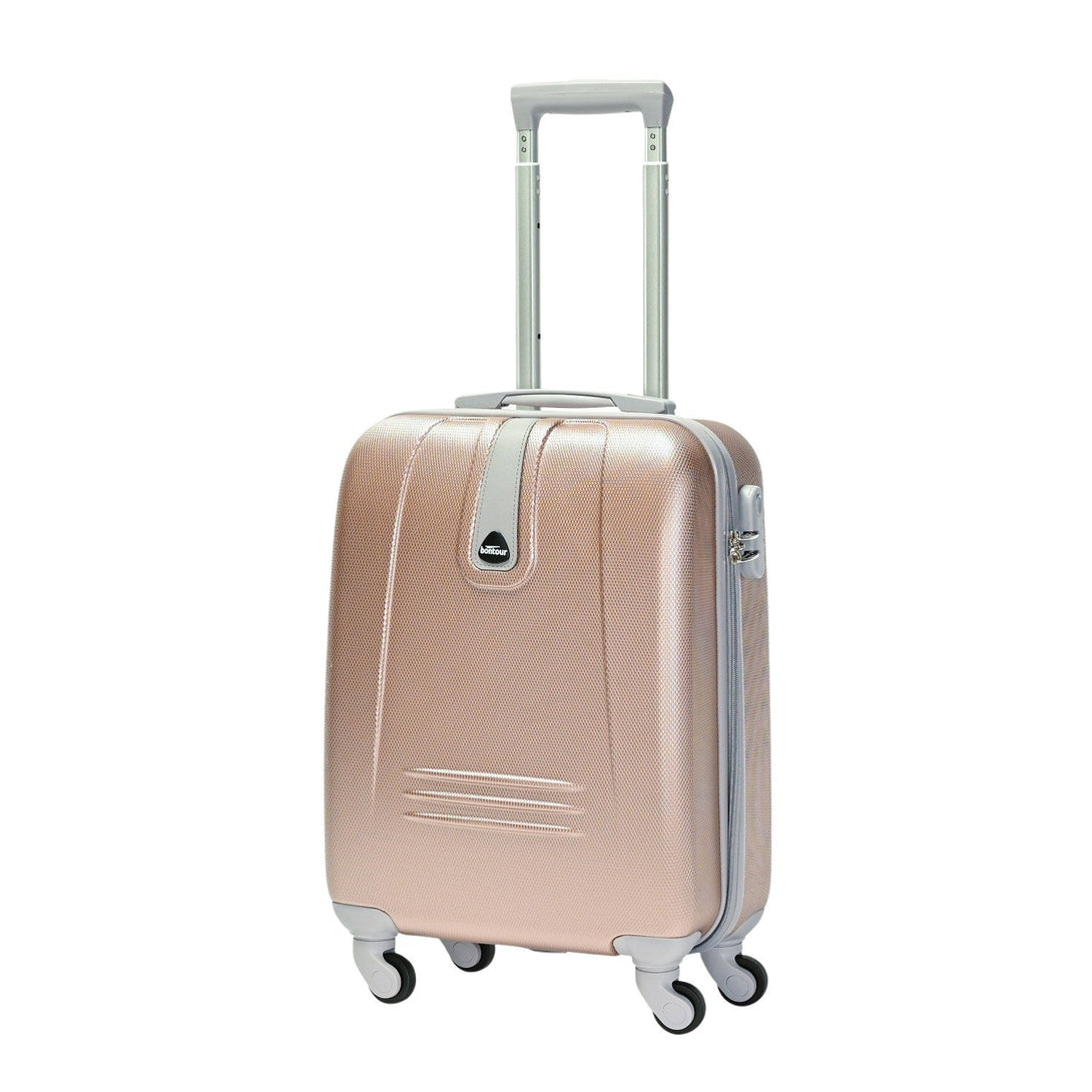 BONTOUR „Clasic” Valiza de cabină cu 4 roți 55x39x20cm, rose gold