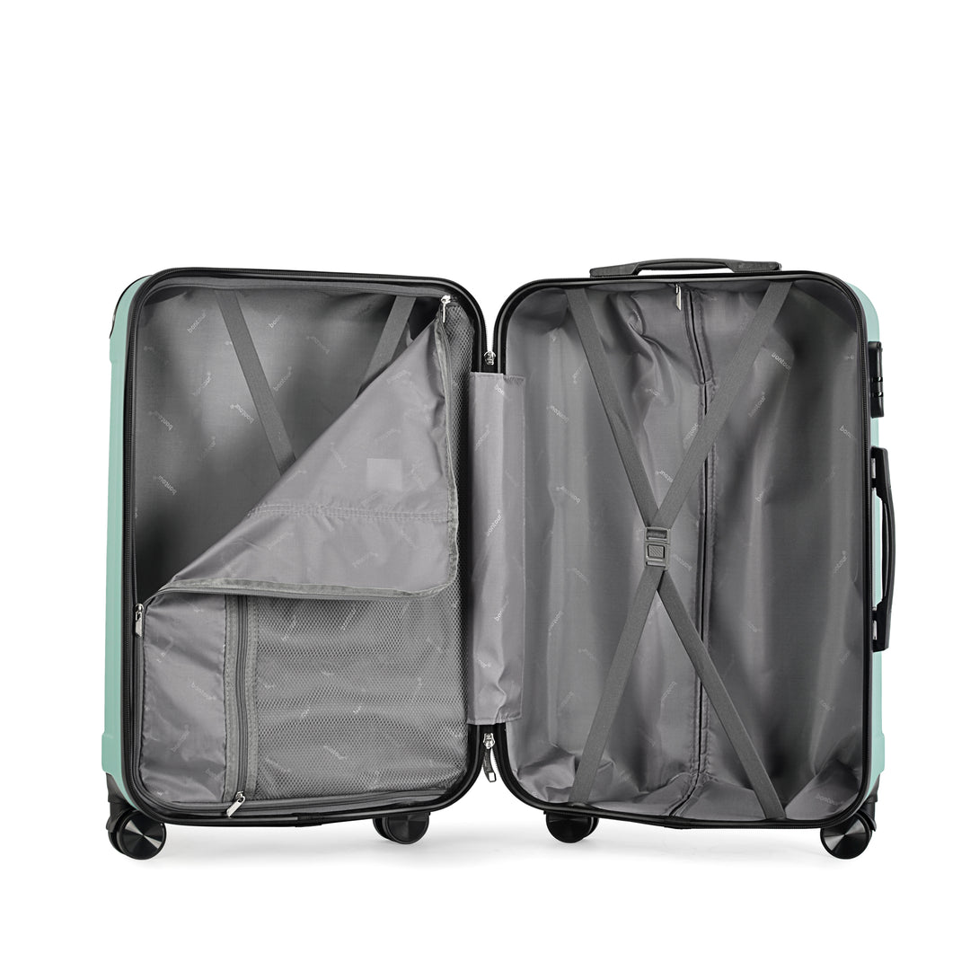 BONTOUR VERTICAL valiză cabină cu 4 roți 55x39x20cm , verde