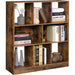 Bibliotecă cu cuburi deschise 86 x 28 x 94,5 cm maro rustic