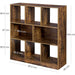 Bibliotecă cu cuburi deschise 86 x 28 x 94,5 cm maro rustic