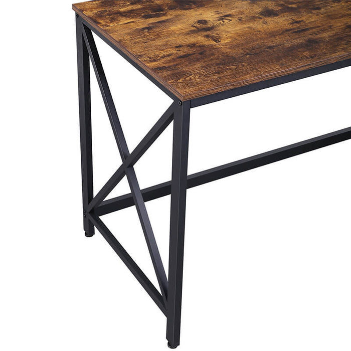 Birou computer VASAGLE 115 x 60 x 76 cm, Rustic maro-negru