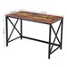 Birou computer VASAGLE 115 x 60 x 76 cm, Rustic maro-negru