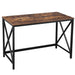 Birou computer VASAGLE 115 x 60 x 76 cm, Rustic maro-negru