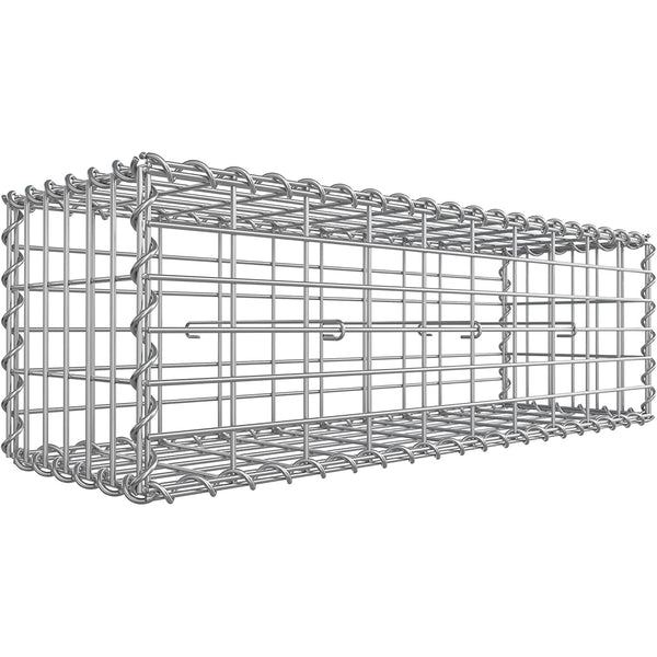 Coș de gabioane, cușcă de gabioane metalice 100 x 30 x 30 cm