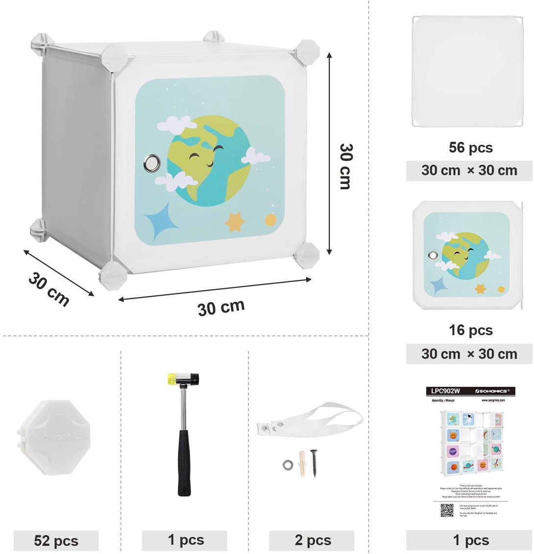 Depozitare jocuri cu 15 cuburi, dulap organizator de jocuri, 153 x 31 x 153 cm