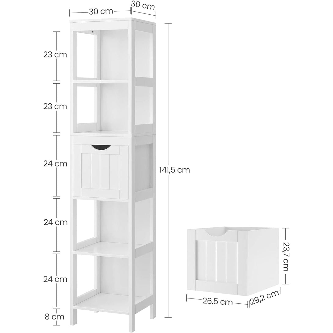 Dulap înalt de baie 30 x 30 x 141,5 cm