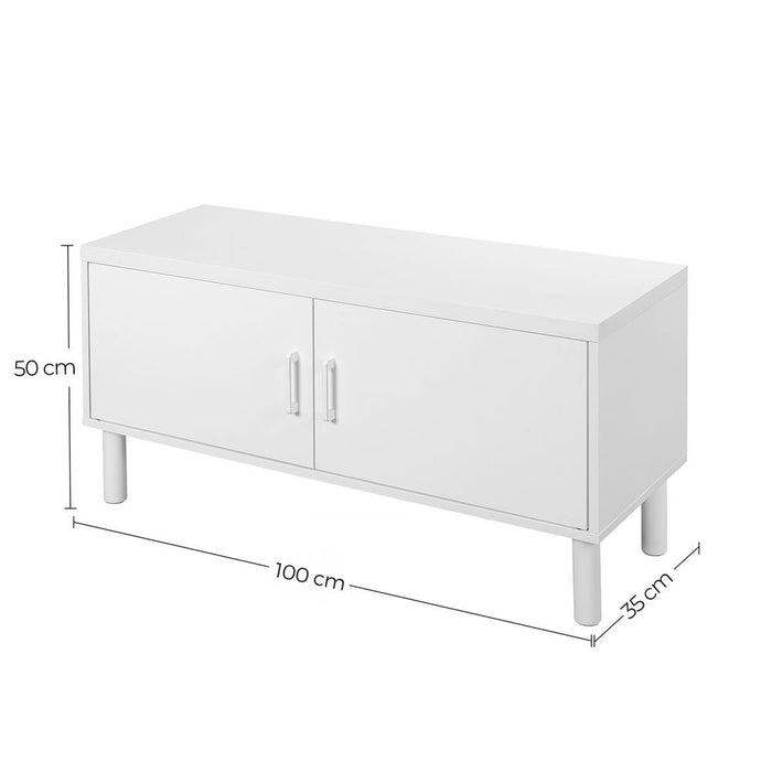 Dulap pantofi cu usa 100 x 35 x 38cm alb