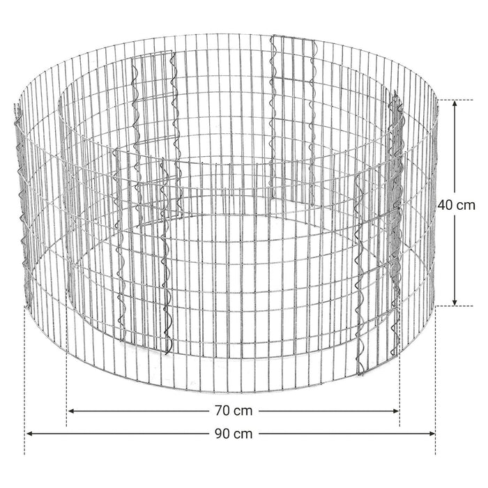 Gabion rotund 90 x 40 cm