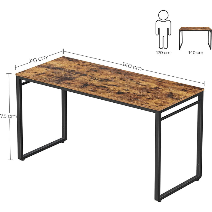 Masa calculator, Birou, cu 8 carlige, 140 x 60 x 75 cm