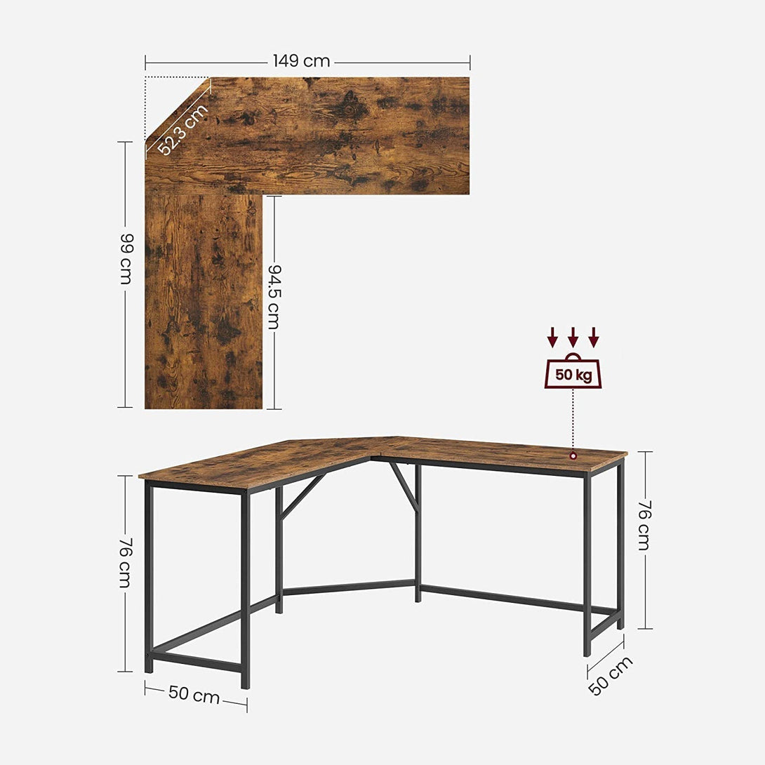 Masa coltar, masa computer in forma de L, masa birou 149 x 149 x 75 cm