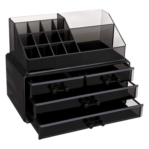 Organizator cosmetice acrilic cu 4 sertare