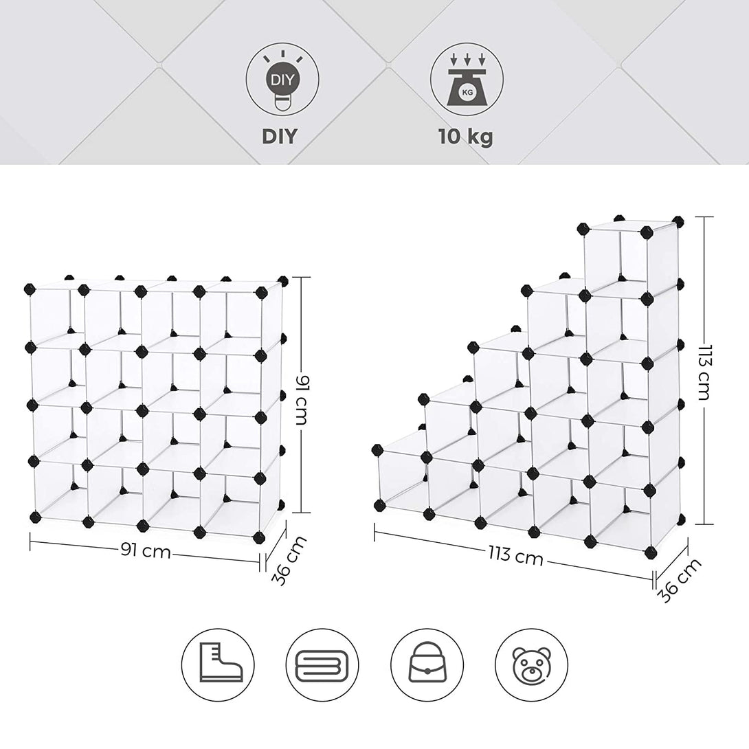 Raft pentru încălțăminte, sistem de depozitare dreptunghiular