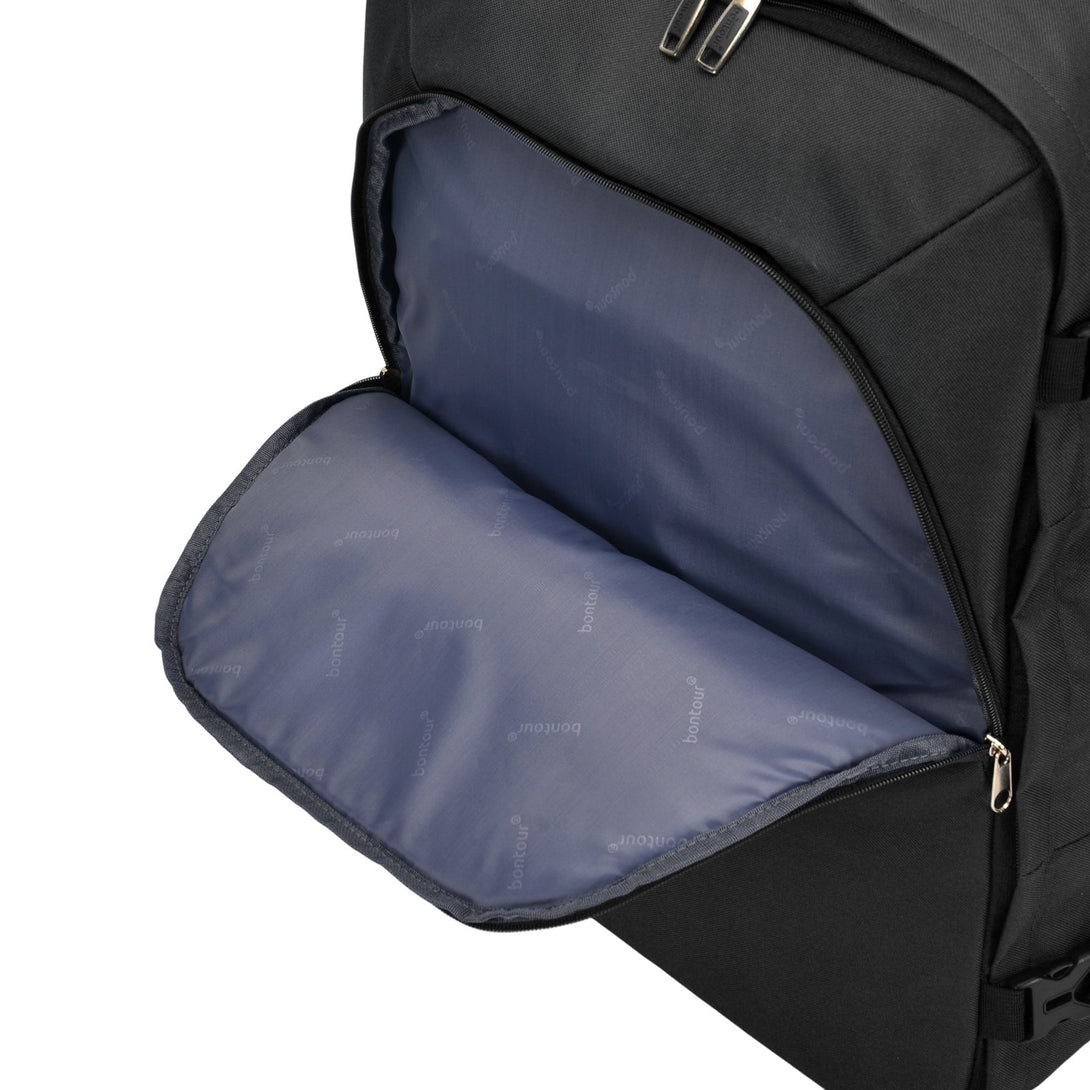 Rucsac de călătorie BONTOUR AIR, Bagaj de mână dimensiune cabină 55x40x20cm, culoare neagră