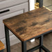 Scaun de bar, scaun inalt bucatarie set de 2, 40 x 30 x 65 cm maro rustic