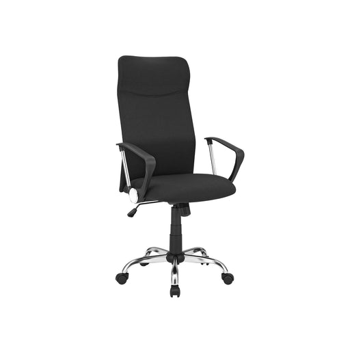 Scaun de birou, Scaun pivotant ergonomic, 63 x (110-120) x 63 cm, negru