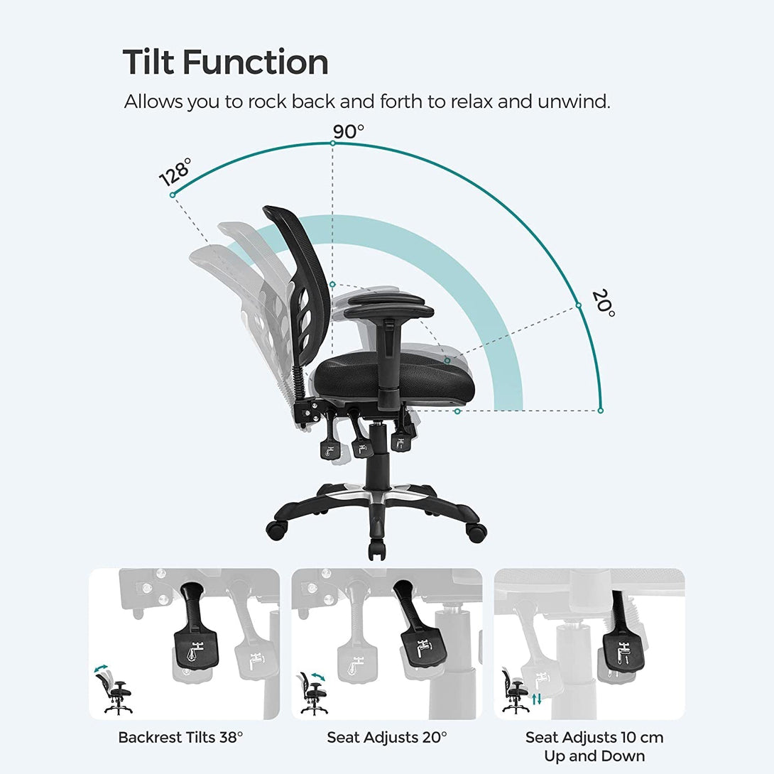 Scaun de birou, Scaun pivotant ergonomic, scaun reglabil pe inaltime