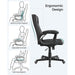 Scaun de birou, scaun pivotant reglabil pe inaltime cu design ergonomic