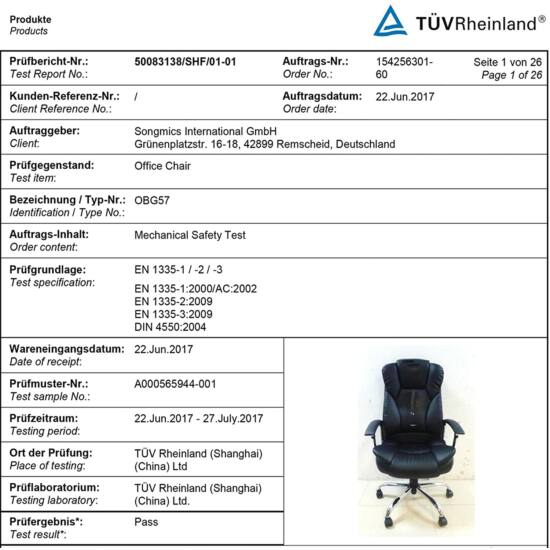 Scaun reglabil, scaun de birou din piele artificiala, albastru