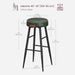 Set 2 scaunde bar înalte , design modern , verde inchis