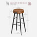 Set 2 scaunde de bar înalte , design modern , maro