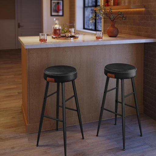 Set 2 scaune de bar inalte , design modern , negru