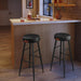 Set 2 scaune de bar inalte , design modern , negru