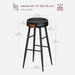 Set 2 scaune de bar inalte , design modern , negru