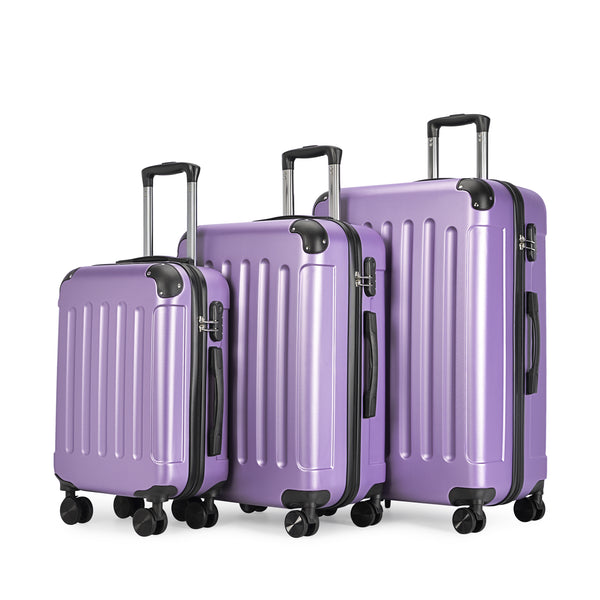 Set de 3 valize cu 4 roți BONTOUR "VERTICAL" lavanda