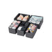 Set de 6 sertare organizatoare, gri