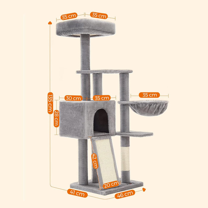 Stâlp de zgâriat pisica 142 cm | FEANDREA