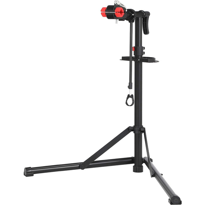 Stand reparatie biciclete, 95 x 97-157 x 81 cm, rosu si negru