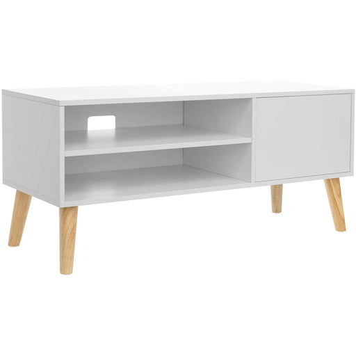 Suport TV scandinav 110 x 40 x 49,5 cm alb