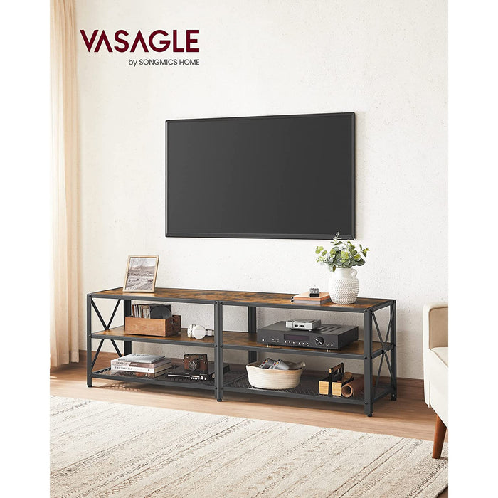 Suport pentru TV , mobilier living , rustic maro-negru | Vasagle