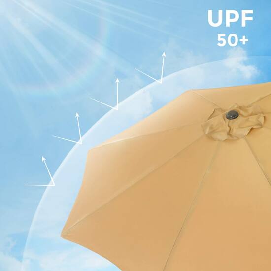 Umbrelă de soare, O 300 cm, umbrelă de grădină, protecție UV până la UPF 50+ (suportul nu este inclus)