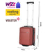 Valisă de cabină Bontour CabinOne, culoare visiniu (40x30x20 cm) care poate fi transportată gratuit pe zborurile WIZZAIR