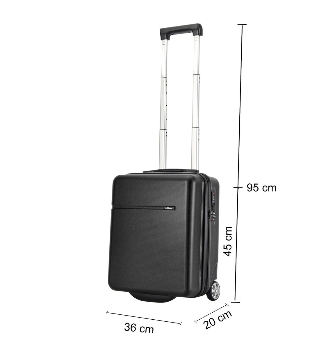 Valiză de cabină BONTOUR CabinOne EASYJET în negru (45x36x20 cm)