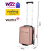 Valiza de cabină BONTOUR CabinOne Rose Gold (40x30x20 cm) poate fi transportată gratuit pe zborurile WIZZAIR