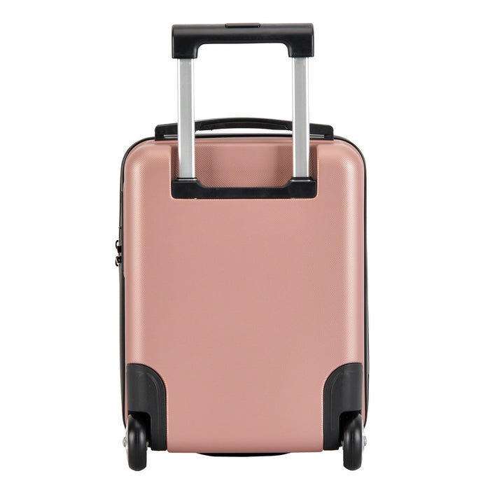 Valiza de cabină BONTOUR CabinOne Rose Gold (40x30x20 cm) poate fi transportată gratuit pe zborurile WIZZAIR