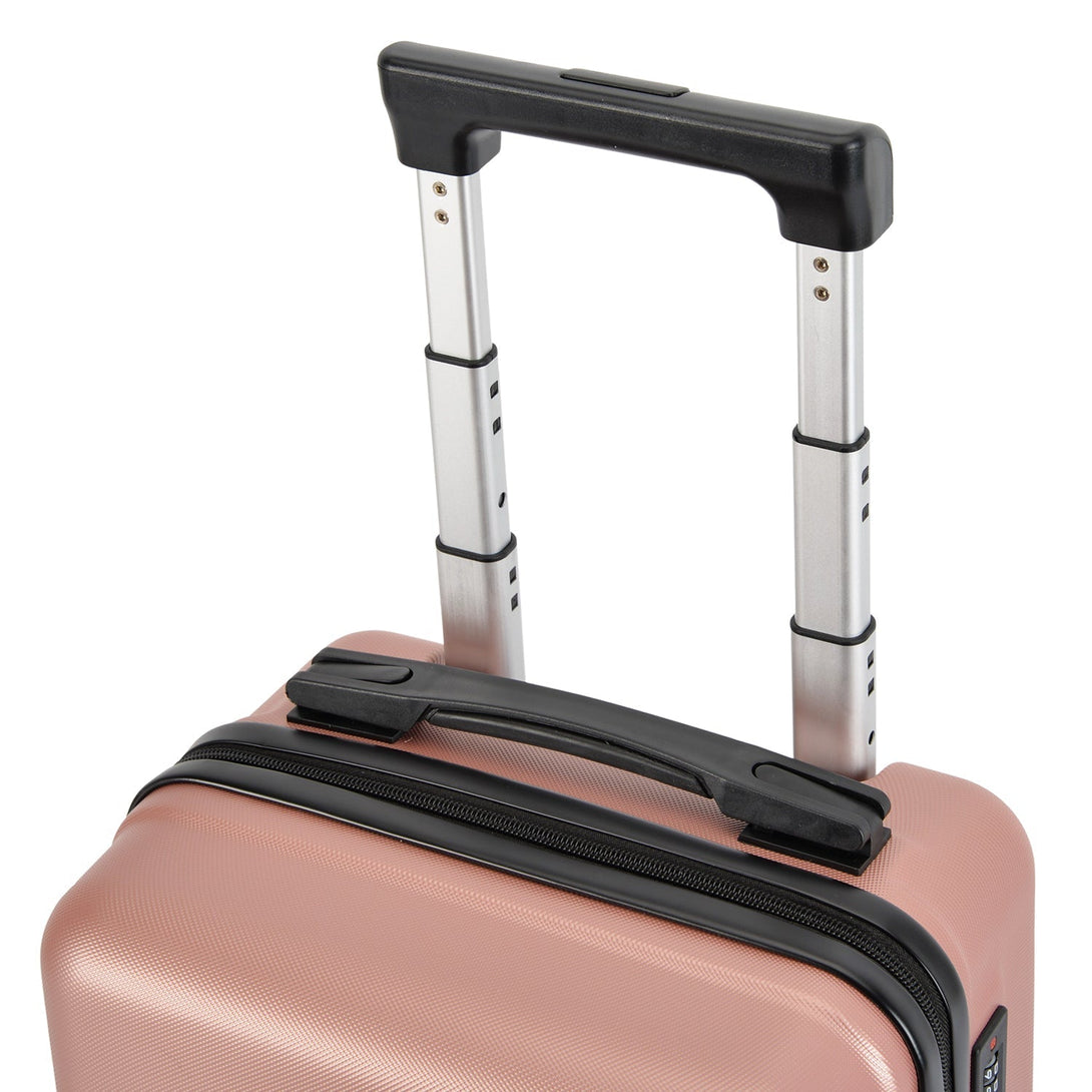 Valiza de cabină BONTOUR CabinOne Rose Gold (40x30x20 cm) poate fi transportată gratuit pe zborurile WIZZAIR