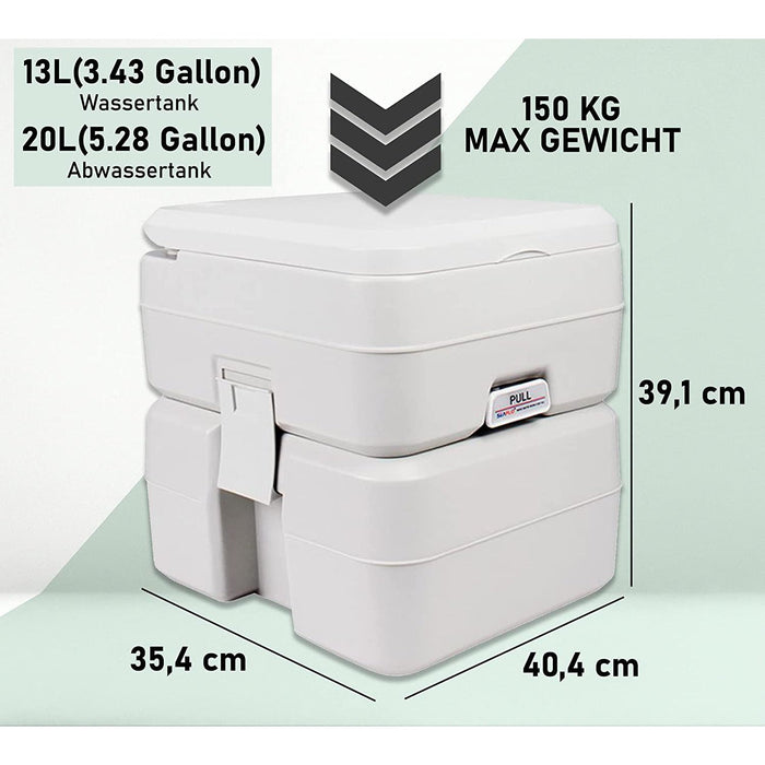 WC cameră, WC camping inodor 20 L - BONTOUR