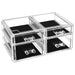 organizator bijuterii ,cosmetice cu 4 sertare transparente