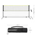 plasa de badminton 400x155 cm, negru-galben