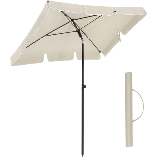 umbrelă de soare 200 x 125 cm, protecție UV până la UPF 50+, umbrelă de grădină, pliabilă