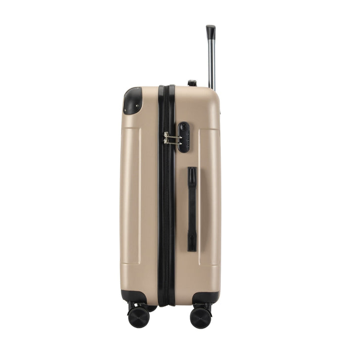 BONTOUR VERTICAL valiză cabină cu 4 roți 55x39x20cm Champagne