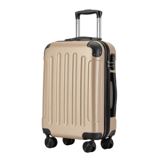 BONTOUR VERTICAL valiză cabină cu 4 roți 55x39x20cm Champagne