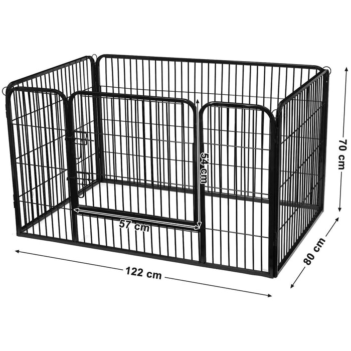 Tarc catel FEANDREA, panouri pentru exercitii animale de companie 122 x 80 x 70 cm